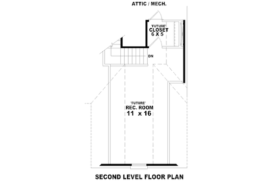 Floor Plan - Other Floor for Traditional House Plan #81-13836 - 3 bed, 2 bath