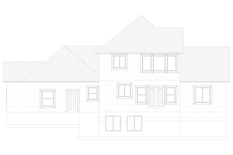 House Design - Exterior - Rear Elevation 3 for Traditional House Plan #1060-148 - 3 bed, 2.5 bath