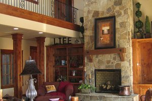 Great room photo of Craftsman style home