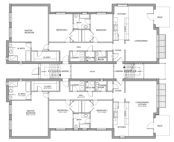 Modern Floor Plan - Main Floor Plan #535-4