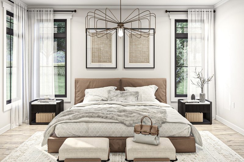 House Blueprint - Interior - Master Bedroom for Farmhouse House Plan #455-664 - 4 bed, 2.5 bath