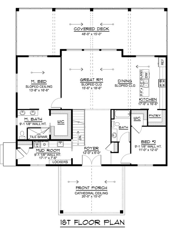 Barndominium Floor Plan - Main Floor Plan #1064-311