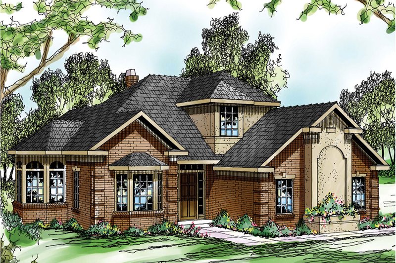 Home Plan - Exterior - Front Elevation Plan #124-191