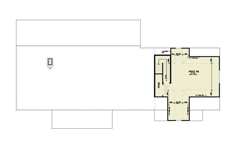 House Design - Floor Plan - Upper Floor for Farmhouse House Plan #119-472 - 3 bed, 3.5 bath