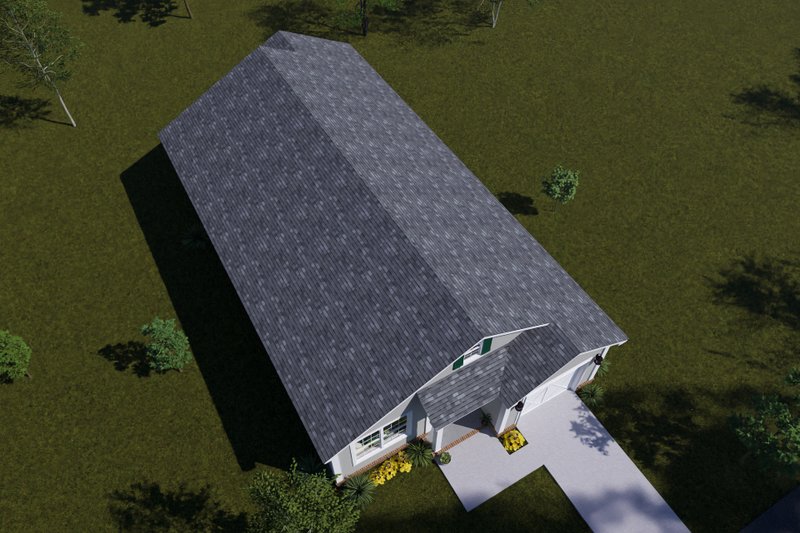 Architectural House Design - Exterior - Other Elevation 3 for Cottage House Plan #513-2459 - 3 bed, 2 bath