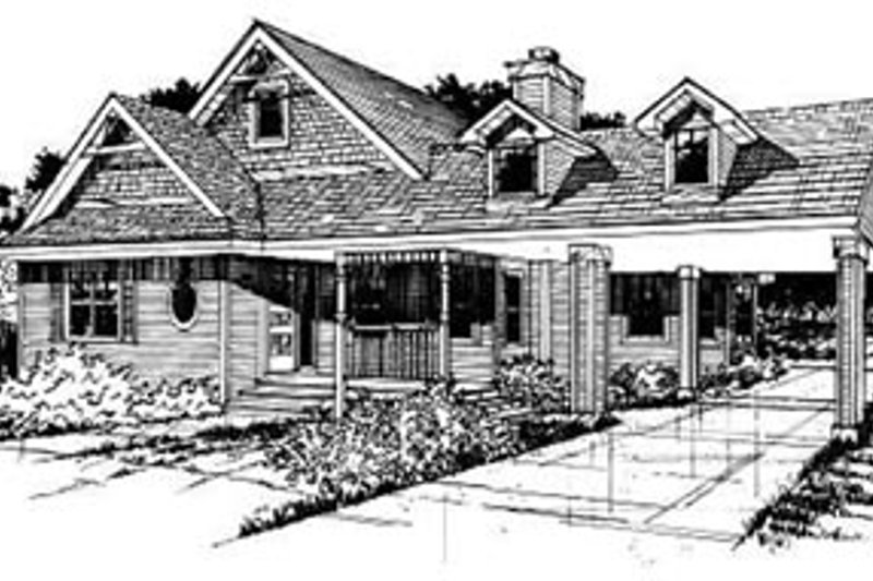 Country Style House Plan - 3 Beds 2 Baths 1631 Sq/Ft Plan #50-228