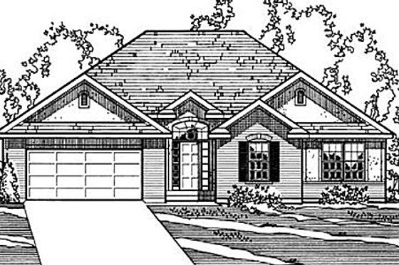 Exterior - Front Elevation for Traditional House Plan #31-136 - 3 bed, 2 bath