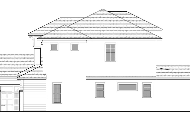 House Blueprint - Exterior - Other Elevation 1 for Traditional House Plan #1058-235 - 4 bed, 5 bath