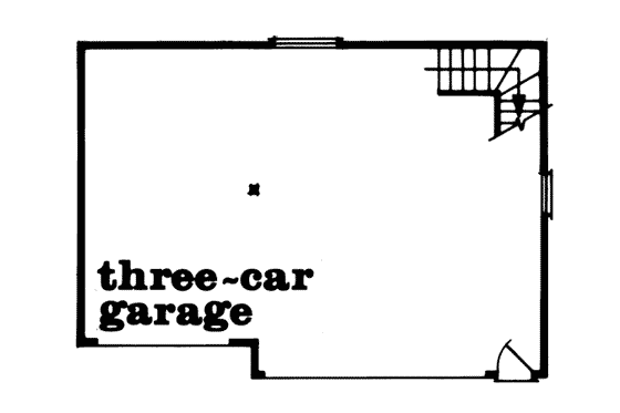 Floor Plan - Main Floor for Traditional House Plan #47-512, 0 bath