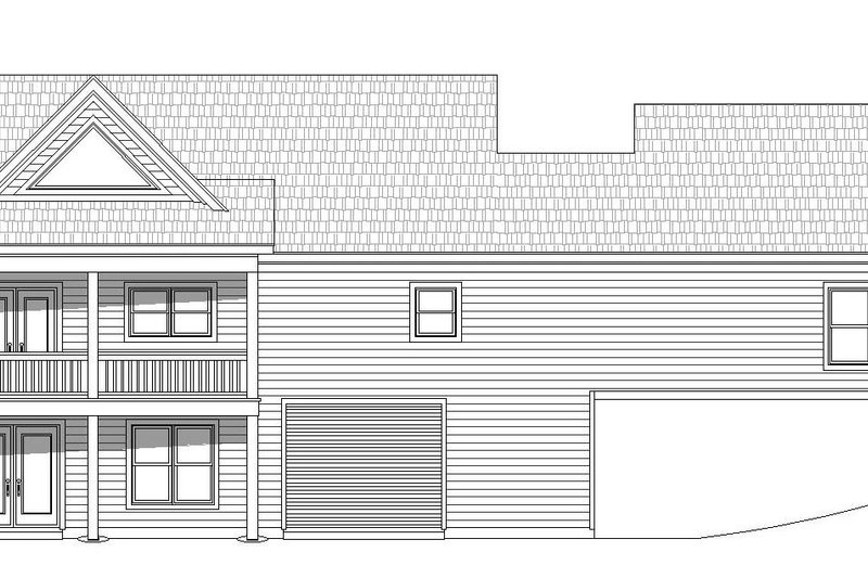 Architectural House Design - Exterior - Rear Elevation 1 for Country House Plan #932-36 - 2 bed, 2 bath