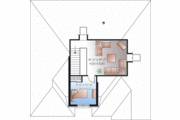European Style House Plan - 3 Beds 1 Baths 1798 Sq/Ft Plan #23-2244 