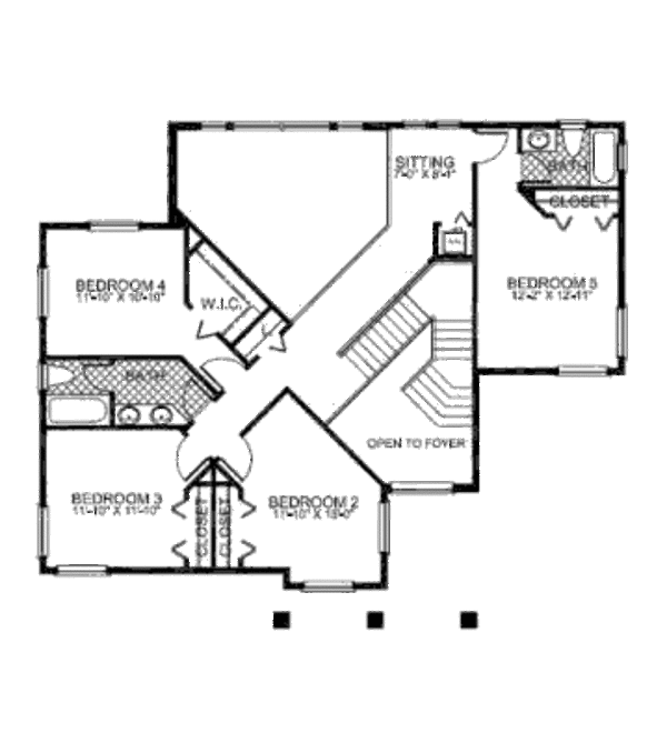 Mediterranean Floor Plan - Upper Floor Plan #420-232