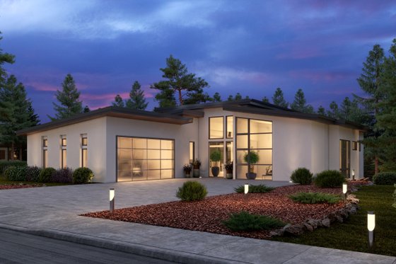 Exterior - Other Elevation for Contemporary House Plan #1066-194 - 3 bed, 4.5 bath