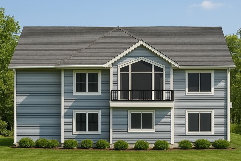 Home Plan - Exterior - Rear Elevation for Craftsman House Plan #112-286 - 5 bed, 3.5 bath