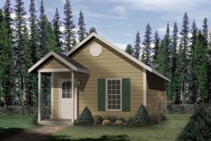 Cottage Exterior - Front Elevation Plan #22-126