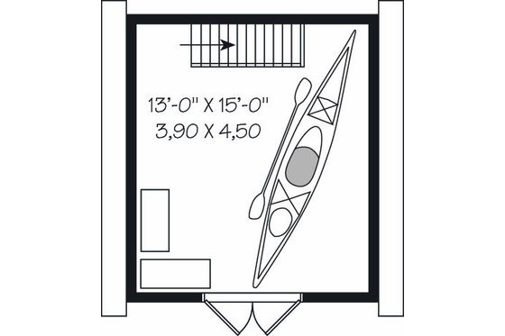 Floor Plan - Upper Floor for Traditional House Plan #23-764, 0 bath