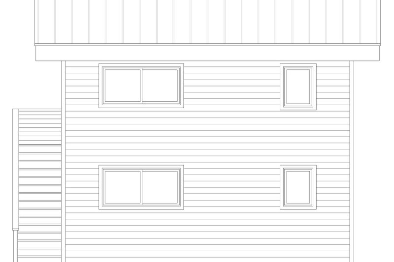 Architectural House Design - Exterior - Rear Elevation for Contemporary House Plan #932-257 - 2 bed, 2 bath