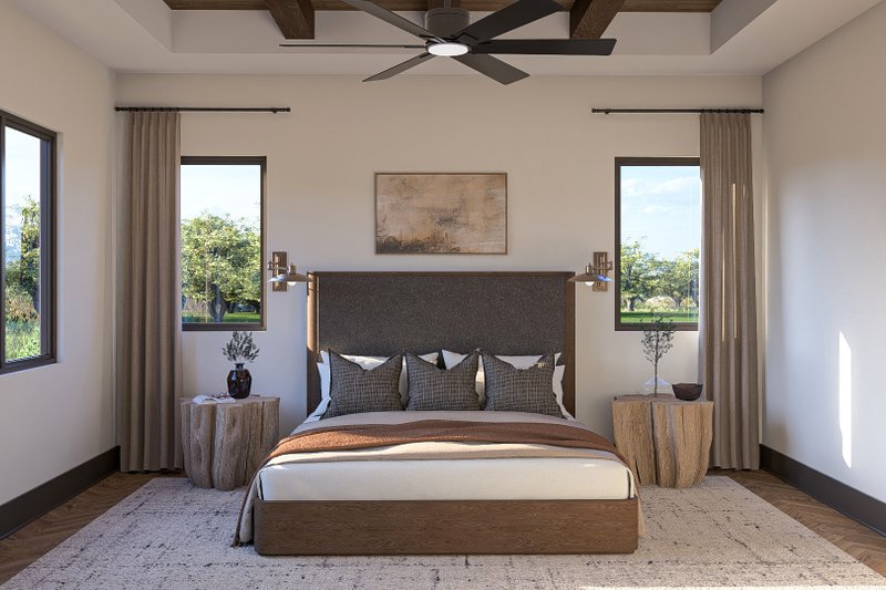 Architectural House Design - Interior - Bedroom for Southern House Plan #455-320 - 3 bed, 2 bath