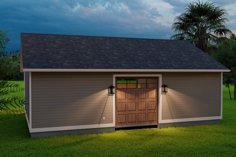 House Plan Design - Exterior - Rear Elevation for Traditional House Plan #1060-128, 0 bath