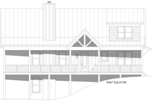 Exterior - Other Elevation 1 for Country House Plan #932-1219 - 5 bed, 3.5 bath