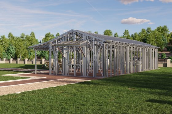 Exterior - Front Elevation 12 for Ranch House Plan #1106-109 - 3 bed, 1 bath