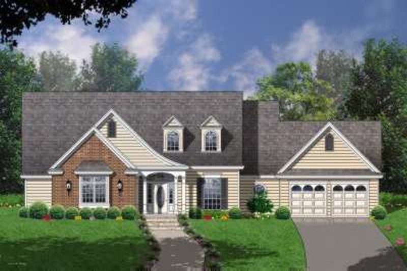 Dream House Plan - Traditional Exterior - Front Elevation Plan #40-150