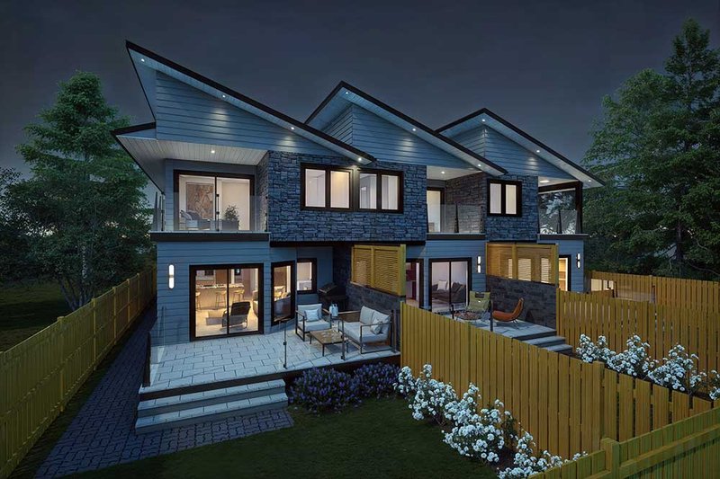 Architectural House Design - Exterior - Rear Elevation 1 for Contemporary House Plan #1101-28 - 8 bed, 6.5 bath
