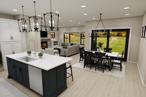 Interior - Kitchen 1 for Craftsman House Plan #51-1394 - 3 bed, 2.5 bath