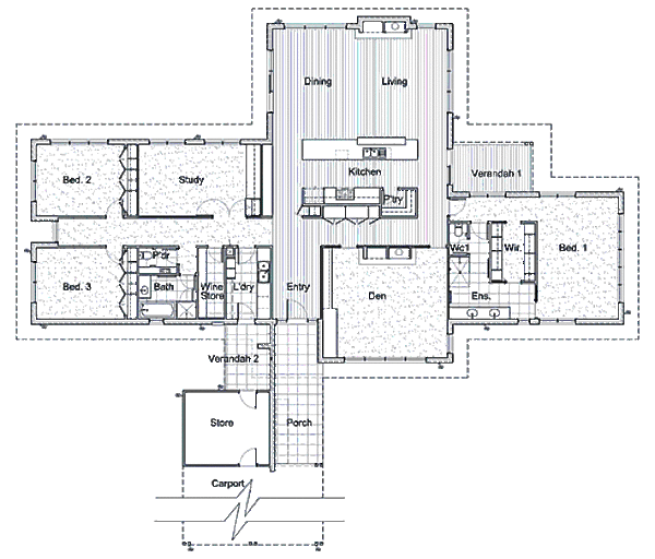 Ranch Floor Plan - Main Floor Plan #496-6
