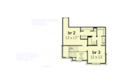 European Style House Plan - 3 Beds 2.5 Baths 1858 Sq/Ft Plan #16-201 
