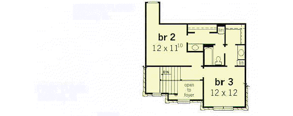 European Floor Plan - Upper Floor Plan #16-201