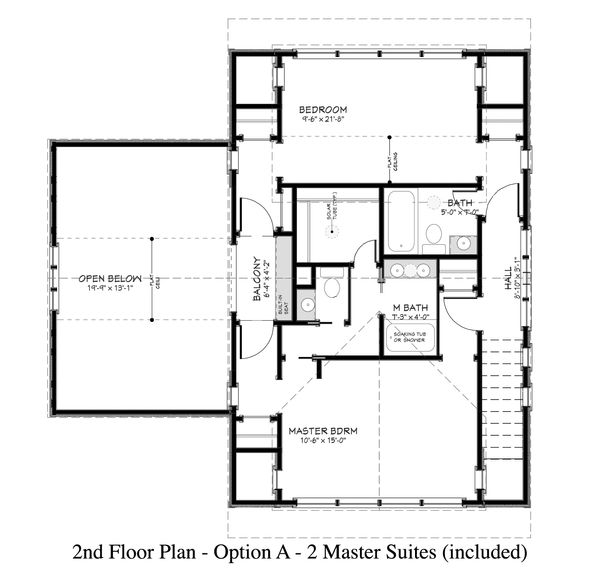 Country Floor Plan - Upper Floor Plan #917-13