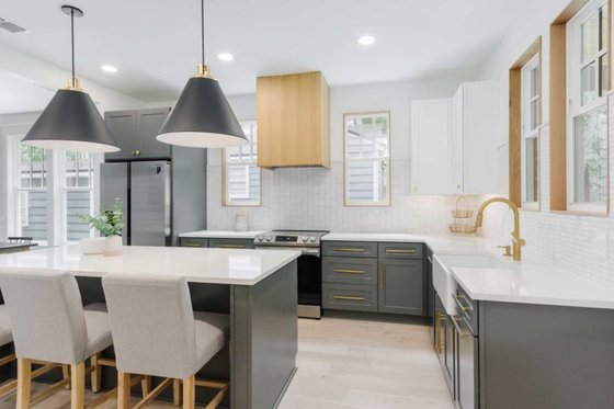 Interior - Kitchen 2 for Tudor House Plan #461-83 - 4 bed, 3 bath