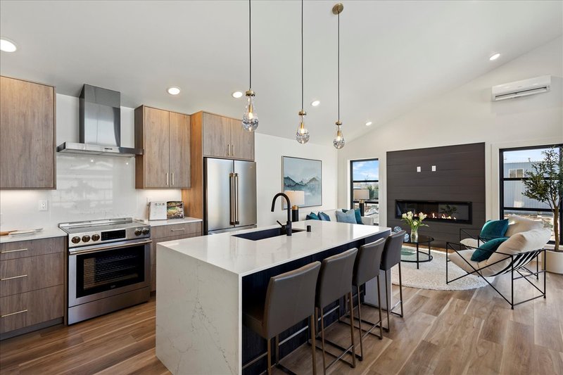 House Blueprint - Interior - Kitchen 4 for Contemporary House Plan #1070-237 - 2 bed, 2.5 bath