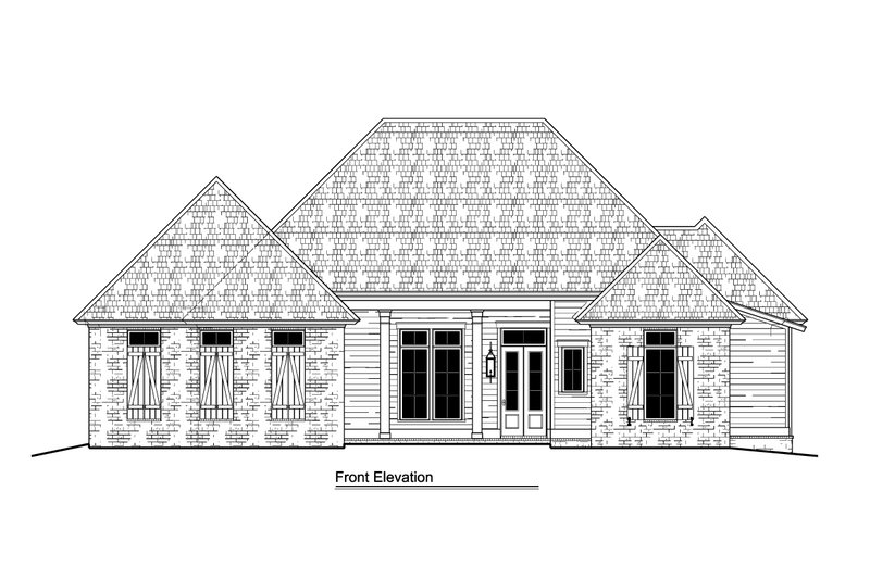 Architectural House Design - Exterior - Front Elevation 3 for Traditional House Plan #1081-17 - 4 bed, 3 bath
