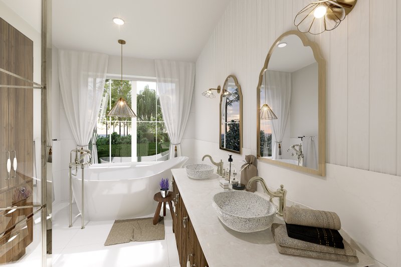 Architectural House Design - Interior - Master Bathroom for Country House Plan #23-2822 - 3 bed, 2.5 bath