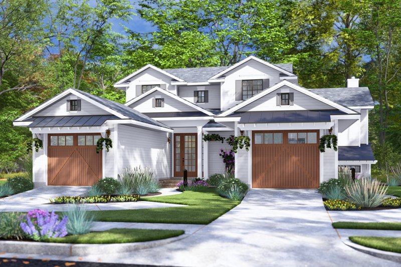 Dream House Plan - Exterior - Front Elevation 3 for Colonial House Plan #120-288 - 6 bed, 6 bath