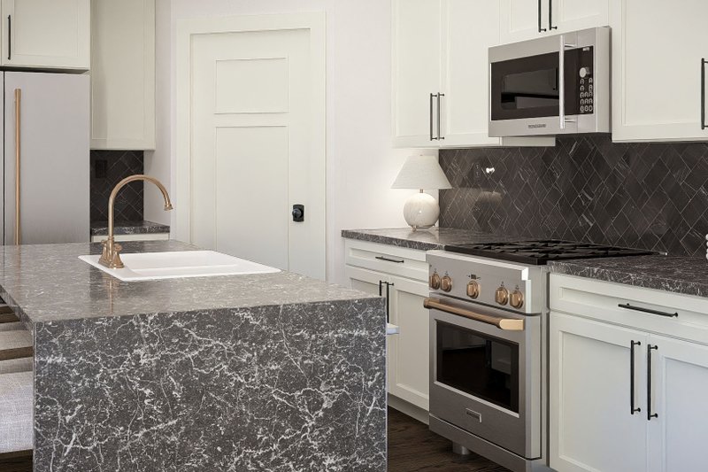 Architectural House Design - Interior - Kitchen 1 for Farmhouse House Plan #455-789 - 3 bed, 2.5 bath