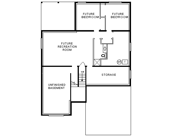 Contemporary Floor Plan - Lower Floor Plan #18-305