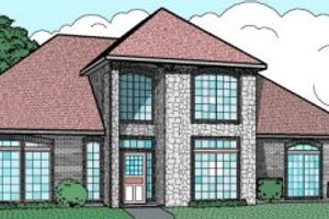 Traditional Exterior - Front Elevation Plan #65-390