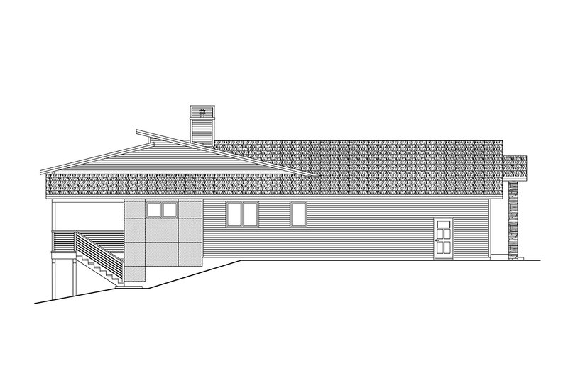 Architectural House Design - Exterior - Other Elevation for Contemporary House Plan #124-1461 - 4 bed, 4 bath