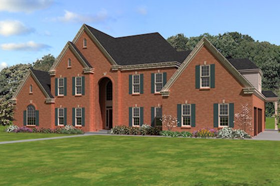 Exterior - Front Elevation for Traditional House Plan #81-13812 - 5 bed, 4.5 bath