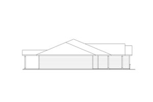 Exterior - Other Elevation for Ranch House Plan #124-1353 - 3 bed, 2 bath