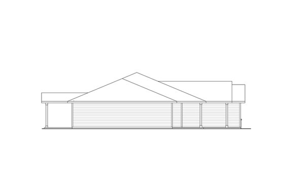 Exterior - Other Elevation for Ranch House Plan #124-1353 - 3 bed, 2 bath