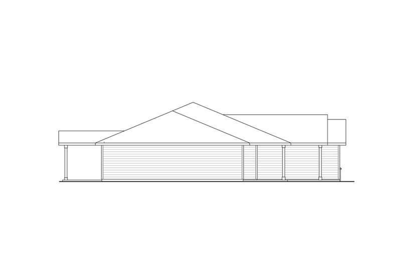 House Design - Exterior - Other Elevation for Ranch House Plan #124-1353 - 3 bed, 2 bath