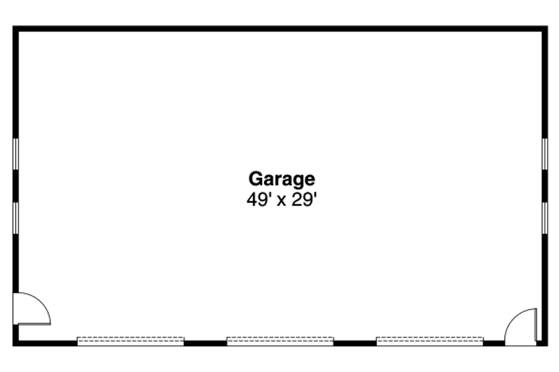 Home Plan - Floor Plan - Main Floor for Ranch House Plan #124-636, 0 bath