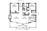 Cottage Style House Plan - 2 Beds 1 Baths 884 Sq/Ft Plan #126-215 