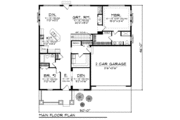 Traditional Style House Plan - 2 Beds 1 Baths 1772 Sq/Ft Plan #70-947 