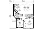 Traditional Style House Plan - 2 Beds 1 Baths 1106 Sq/Ft Plan #25-144 