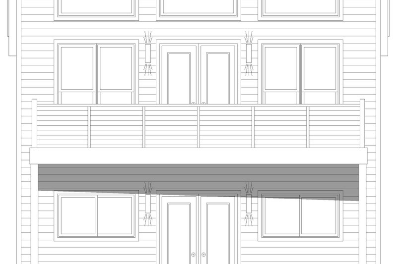 Home Plan - Exterior - Front Elevation 3 for Southern House Plan #932-1309 - 1 bed, 1 bath